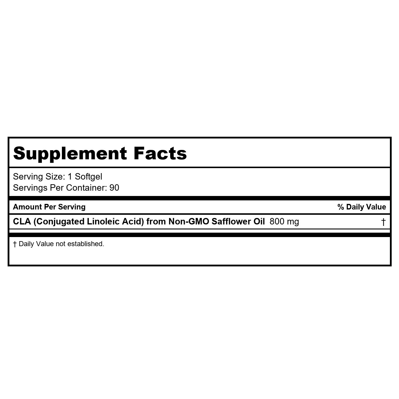 Now Foods CLA Conjugated Linoleic Acid 800 mg 90 Softgels - 1727 - 2 Pack