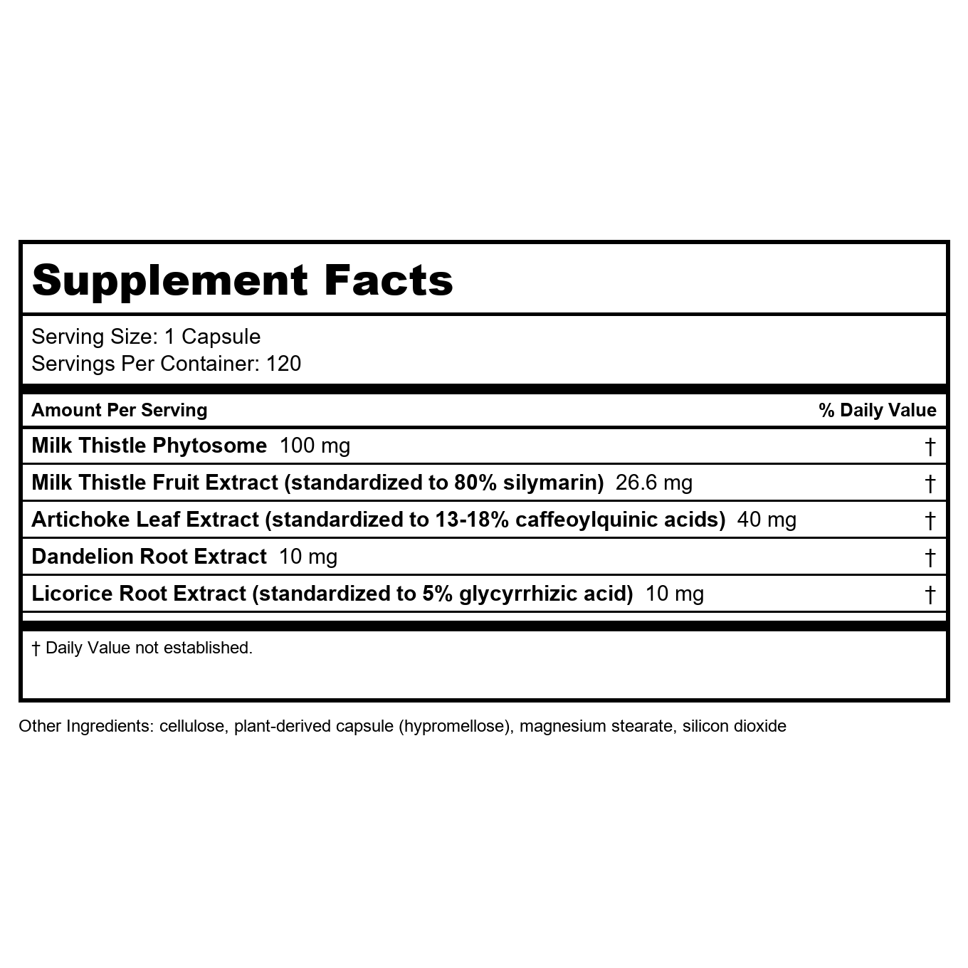 Nature's Way Super Milk Thistle 120 Vcaps