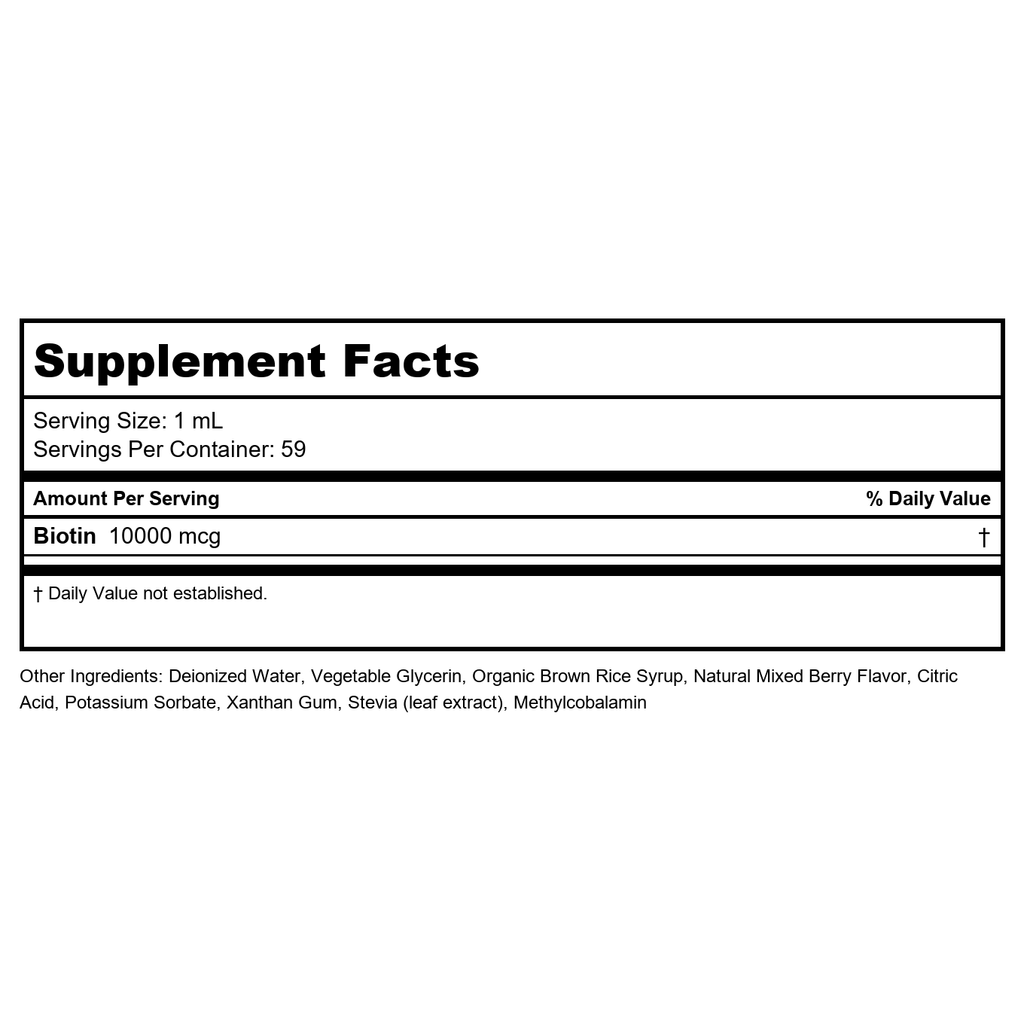 KAL Ultra Biotin DropIns 10000 mcg 2oz - PN 23262