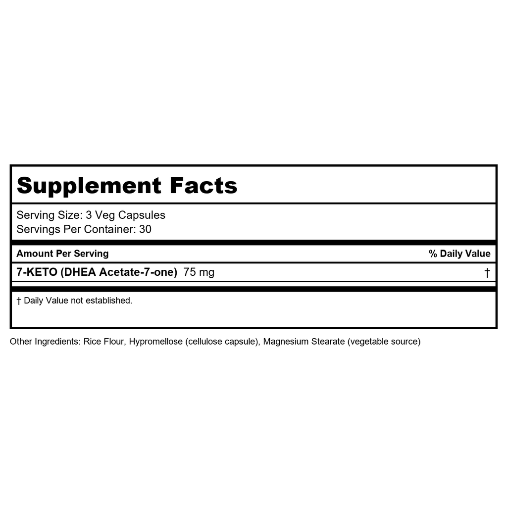 Now Foods 7-Keto 25mg 90 Vcaps - 3010 - Walmart Only