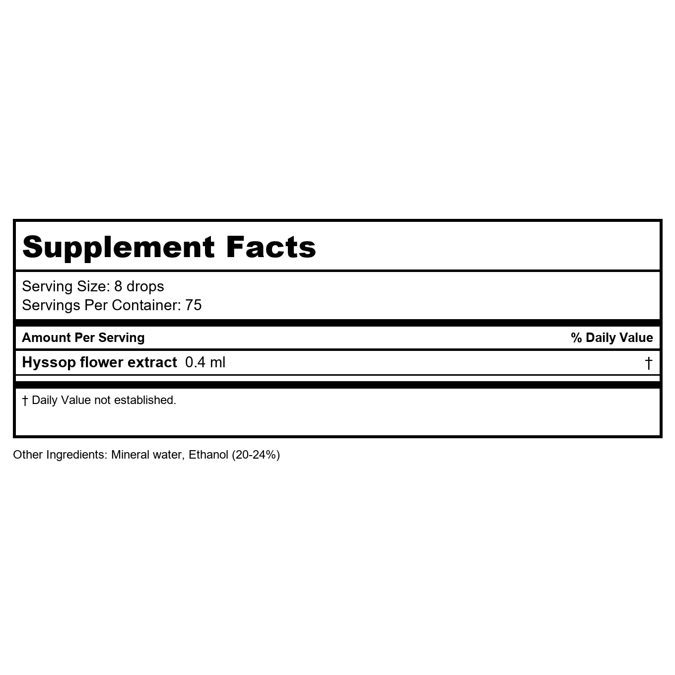 NutraMedix EZOV Hyssop 1oz