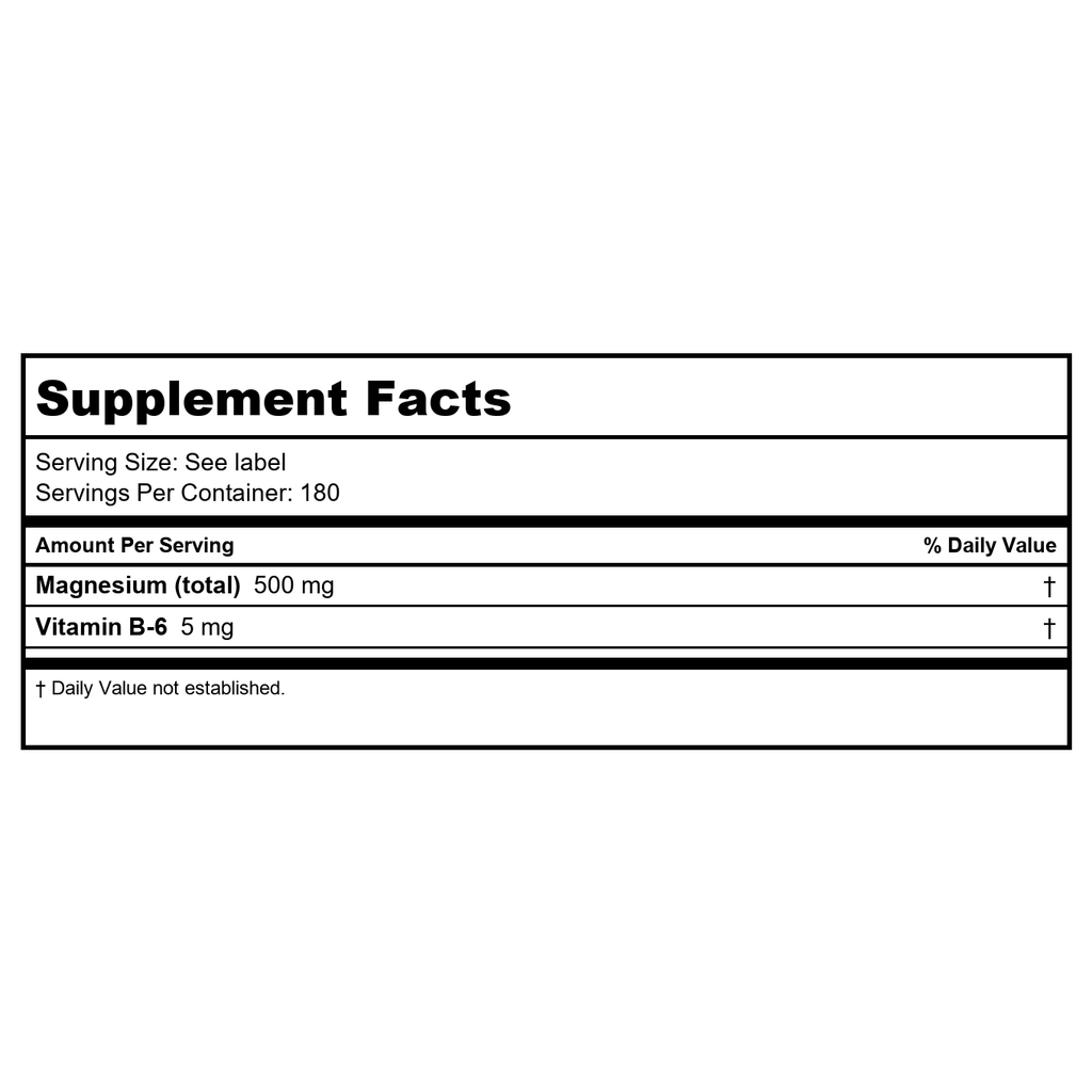 Nature's Life - Magnesium 500 mg. - 180 Capsules