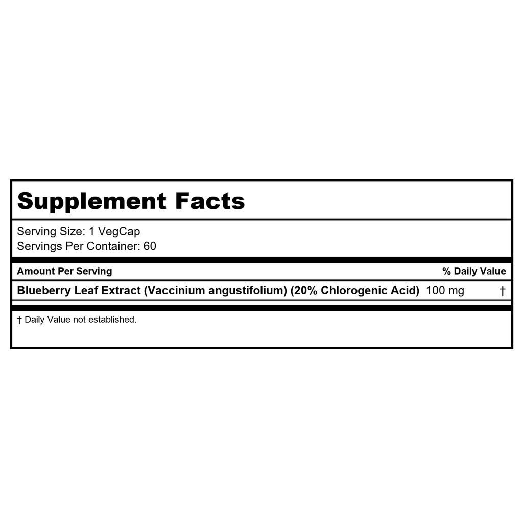 Solaray - Guaranteed Potency Blueberry Leaf Extract 100 mg. - 60 Capsules -
