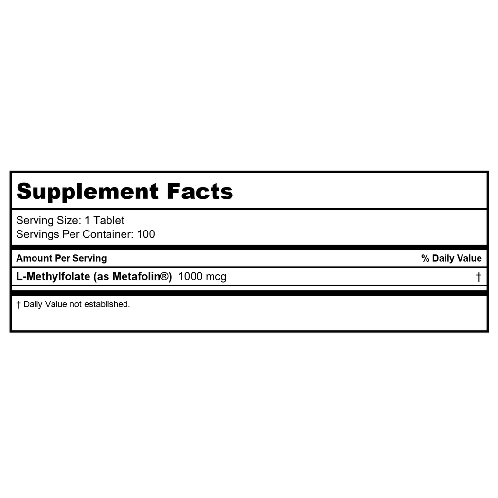 Life Extension Optimized Folate 1000mcg 100 Tablets