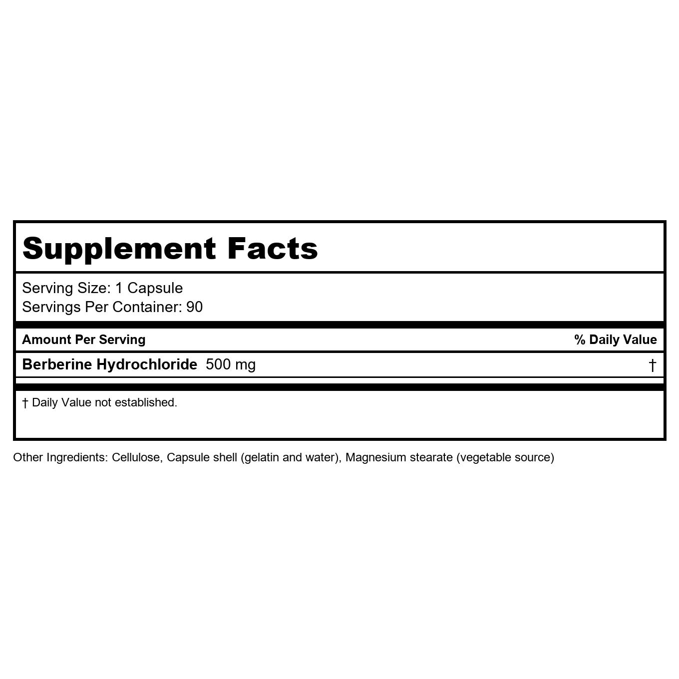 Biotics Research Berberine HCL 90 Capsules