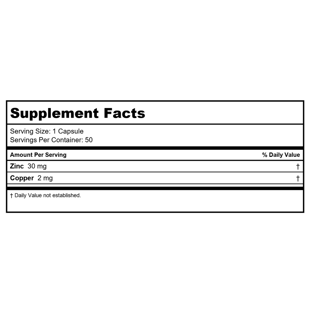 Nature's Life Protecting Zinc 30mg 50 Capsules  00434