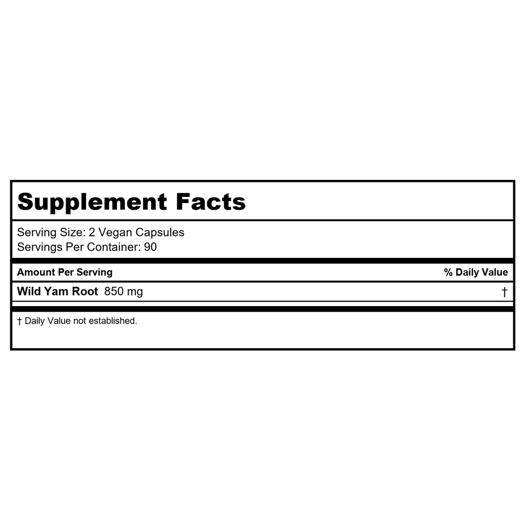 Nature's Way Wild Yam Root 180 Vcaps