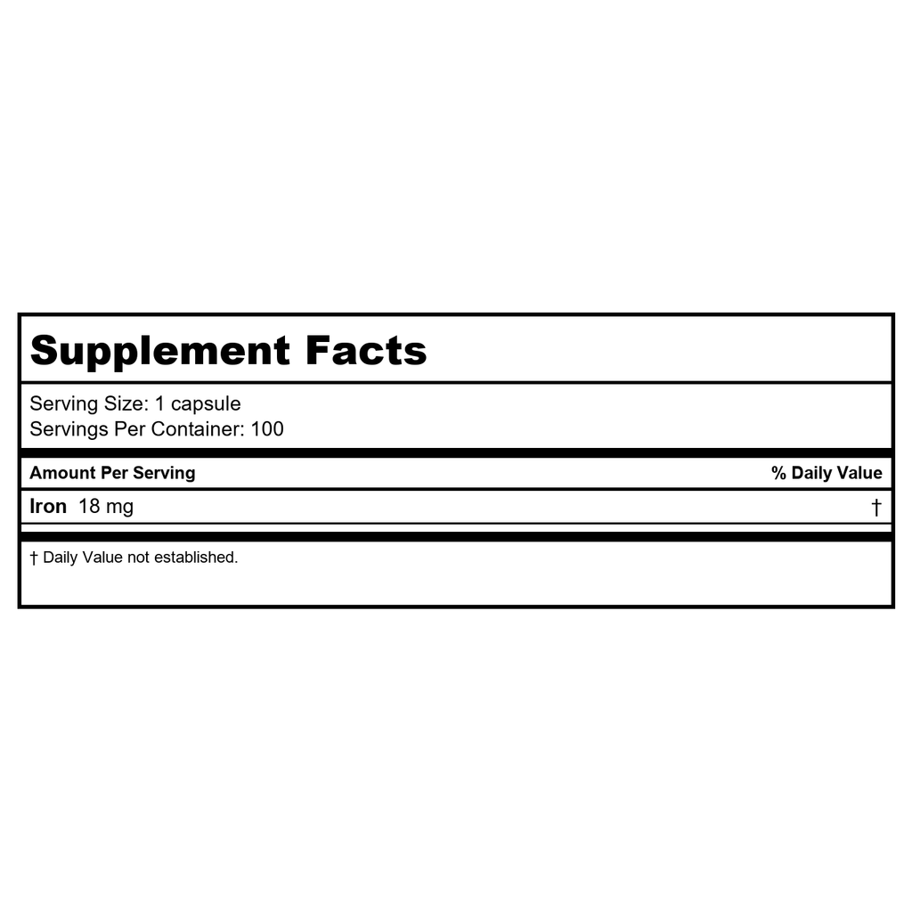 Nature's Way Iron 100 Capsules - 2 Pack