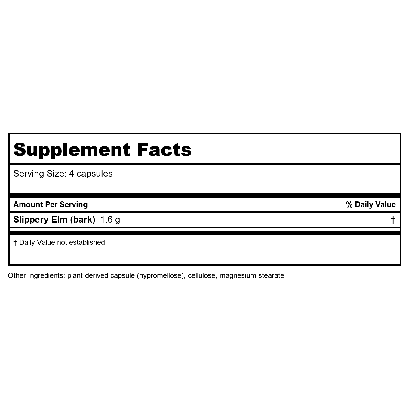 Nature's Way Slippery Elm Bark 100 Vcaps - 6 Pack