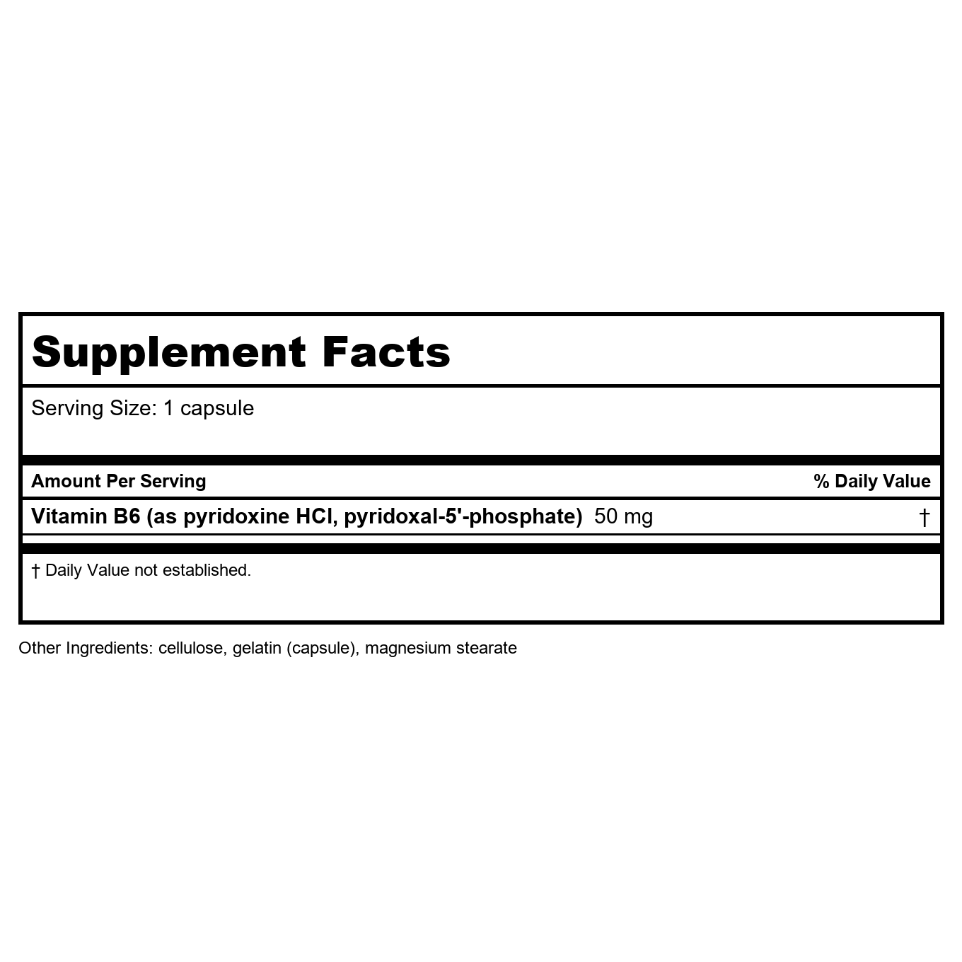 Nature's Way Vitamin B6 100 Capsules - 3 Pack