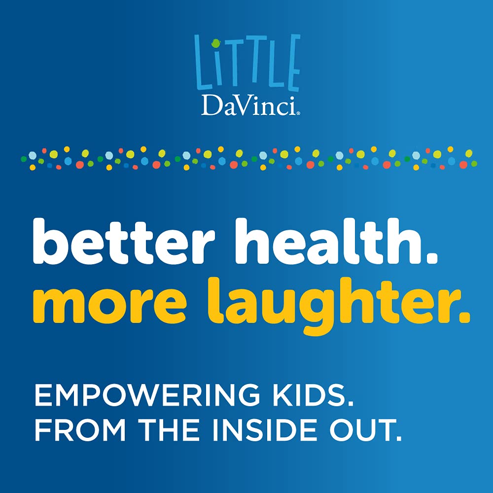 Little DaVinci Calm - Calming Supplement for Kids* - Supports Relaxation, Focus and Alertness* - With Green Tea Leaf Extract and Stevia Leaf Extract - Fruit Punch Flavor - 30 ml