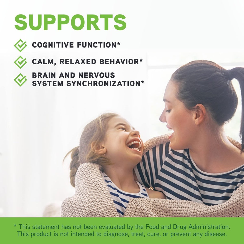 Little DaVinci Sync Up - Liquid Supplement for Kids to Support Cognitive Function, Social Interaction, Focus and Immune Response* - With Sunflower Lecithin and More - Berry Flavor - 60 ml, 60 Servings