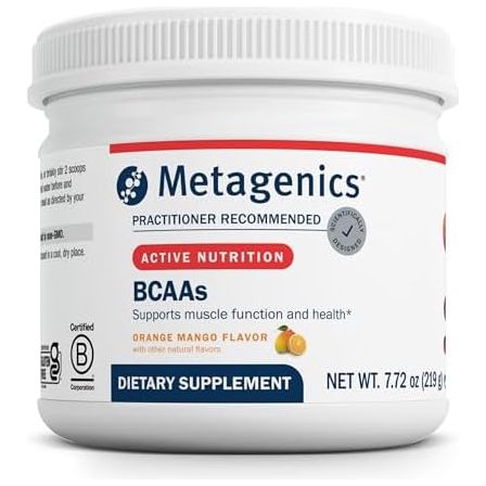 Metagenics BCAA Orange Mango Powder 30 Servings - B07S5J6YF1