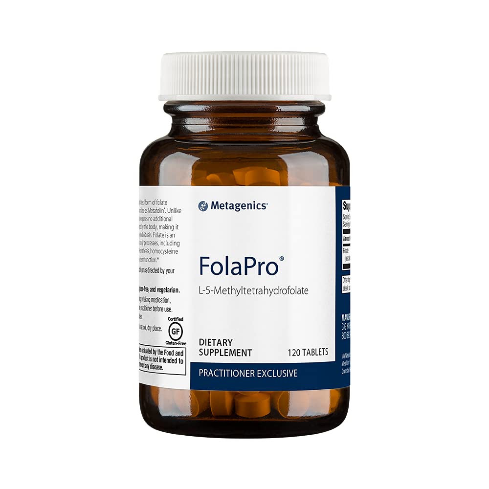 Metagenics FolaPro Methylated Folate Supplement - Support for Essential Body Processes - 120 Servings