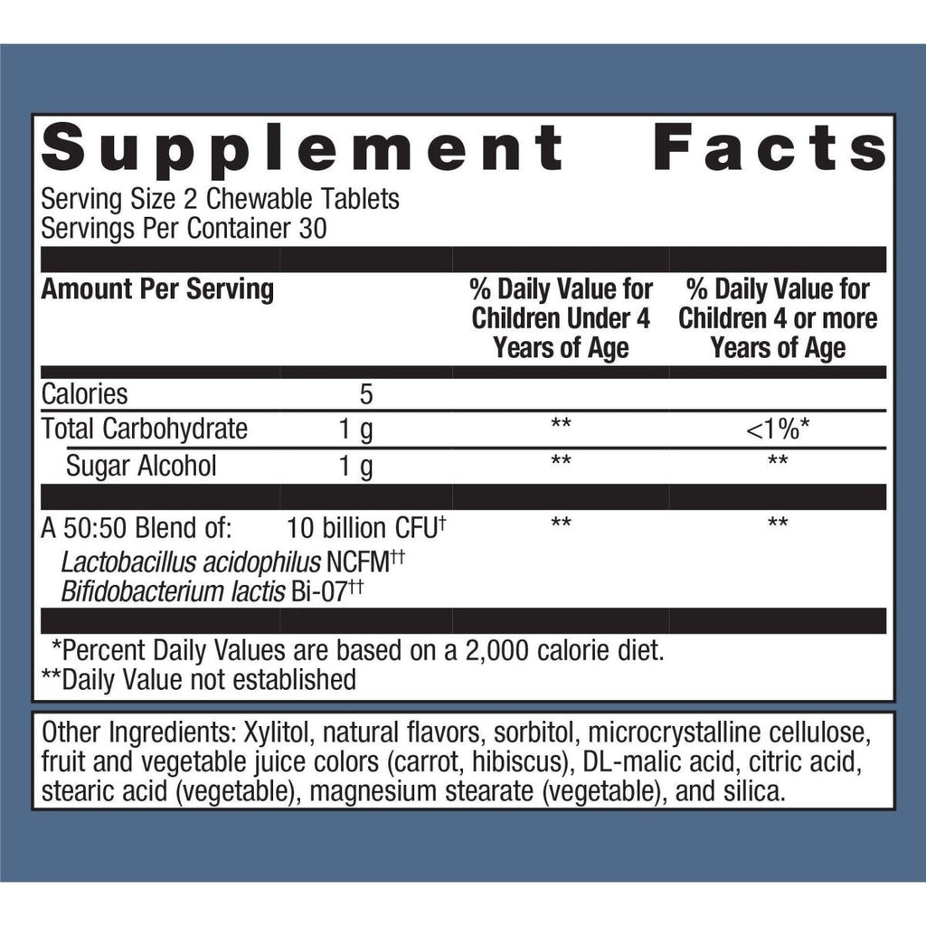 Metagenics MetaKids? Probiotic, Chewable Daily Probiotic Support*, 60 Count