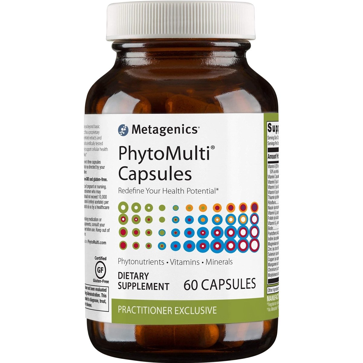 Metagenics PhytoMulti - Daily Multivitamin Supplement with Phytonutrients, Vitamins and Minerals for Multidimensional Health Support - 60 Tablets, 20 Day Supply