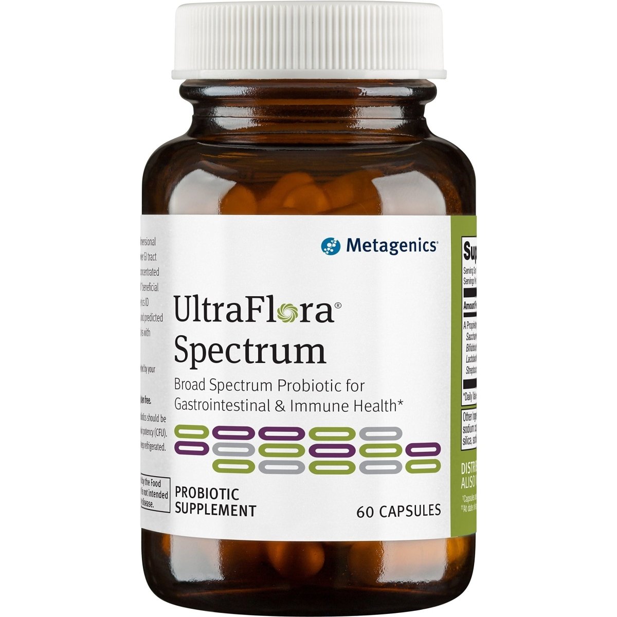 Metagenics UltraFlora Spectrum - Daily Probiotic - Gastrointestinal & Immune Support | 60 Count