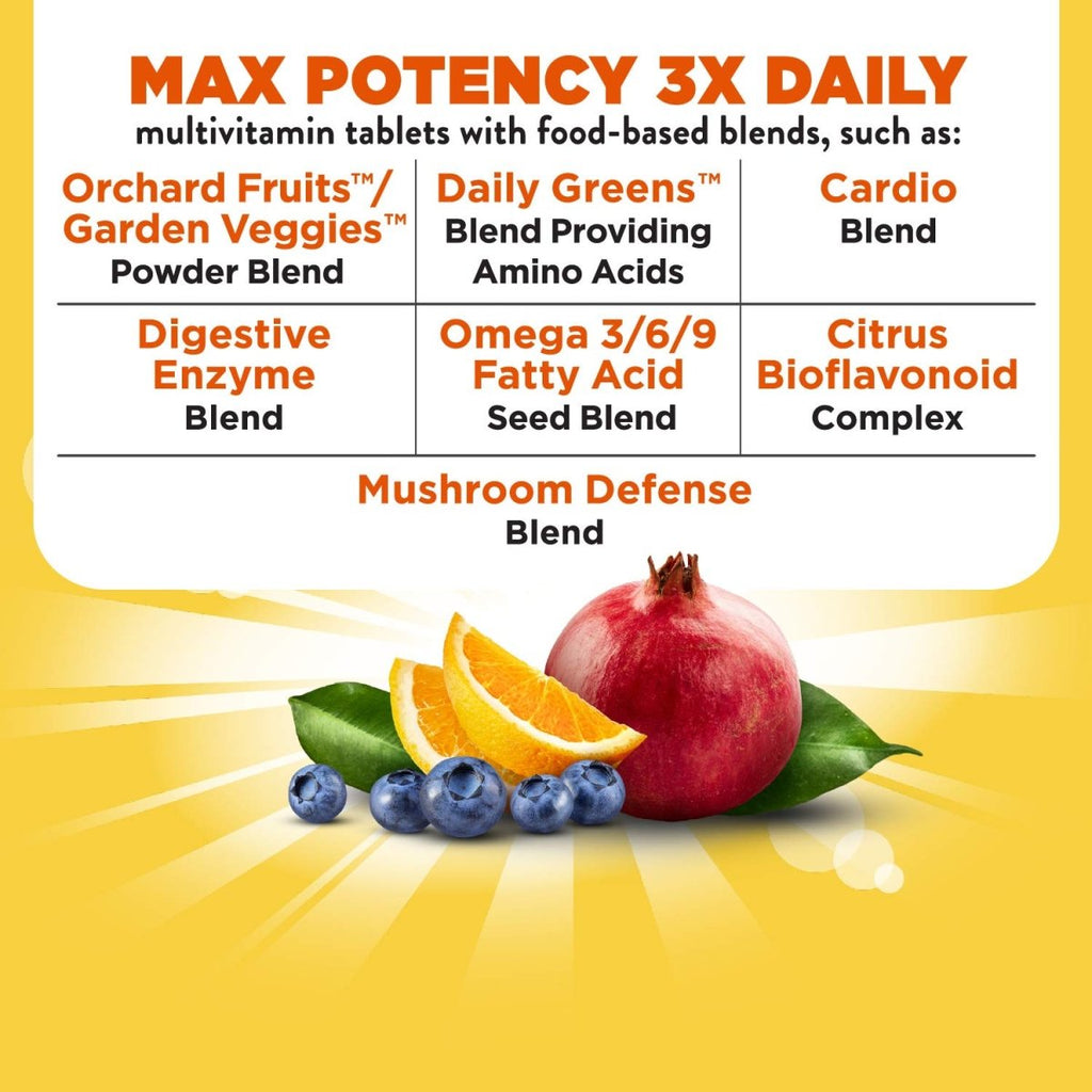 Nature's Way Alive! Max3 Potency Multivitamin, Support Daily Energy Metabolism*, No Added Iron, 90 Tablets