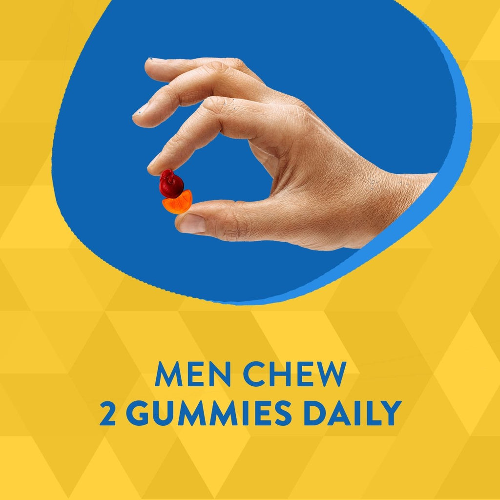 Nature?s Way Alive! Men?s 50+ Gummy Multivitamins, Supports Multiple Body Systems, Supports Cellular Energy, B-Vitamins, Gluten-Free, Vegetarian, Fruit Flavored, 60 Gummies