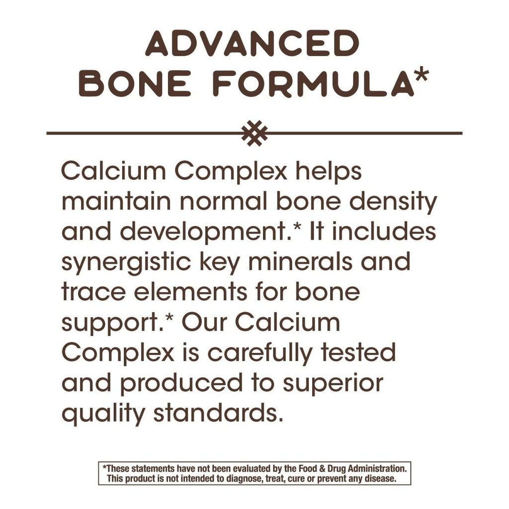 Nature's Way Calcium Complex Advanced Bone Formula, Helps Maintain Normal Bone Density and Development*, 250 Capsules
