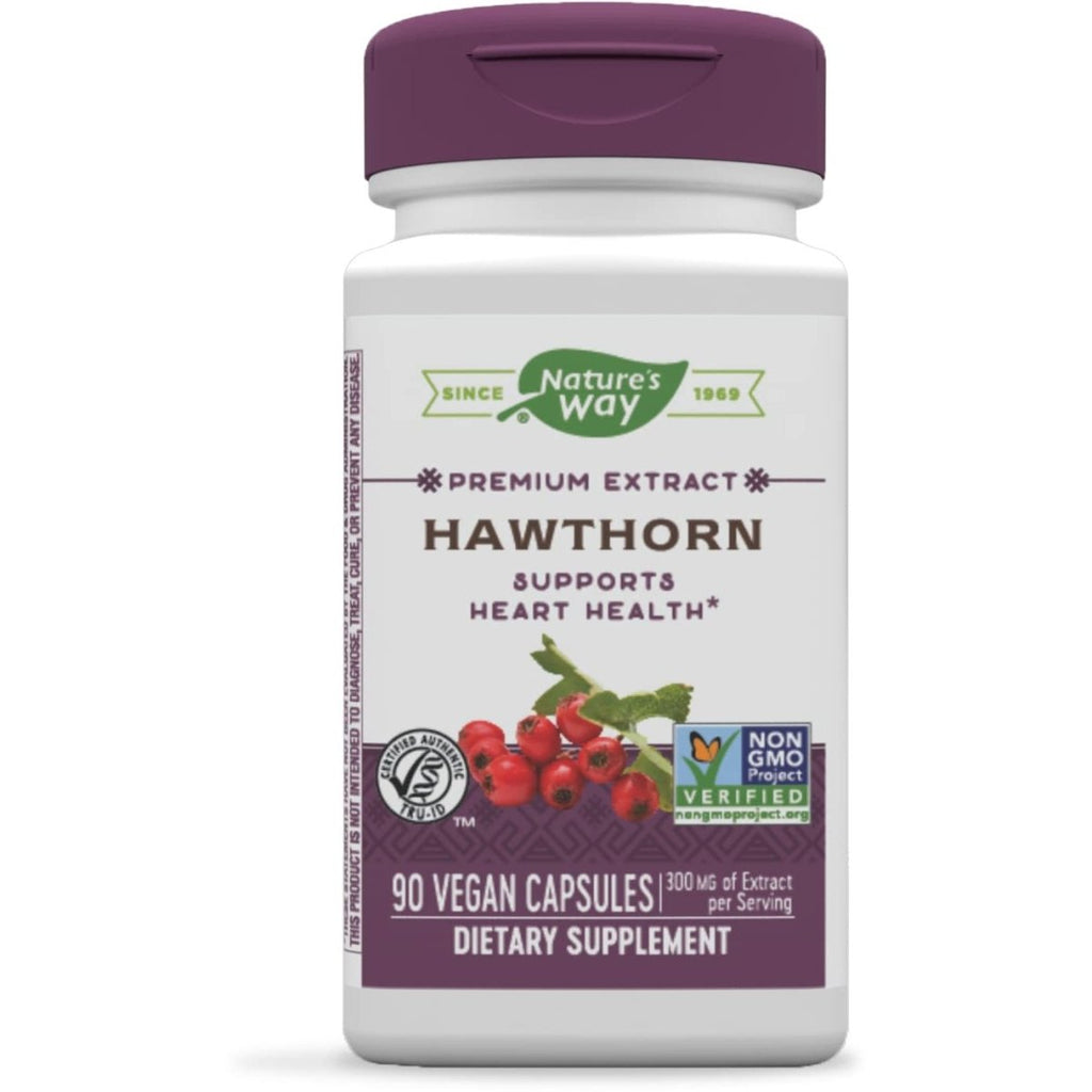 Nature's Way Hawthorn Capsules - 300mg Extract, 90 Vcaps