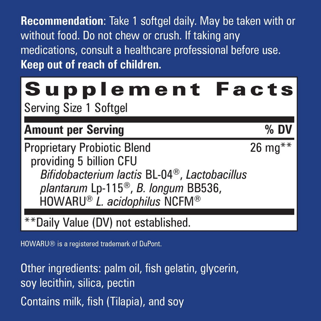 Nature's Way Probiotic Pearls Elite, 5 Billion Live Cultures, 30 Softgels