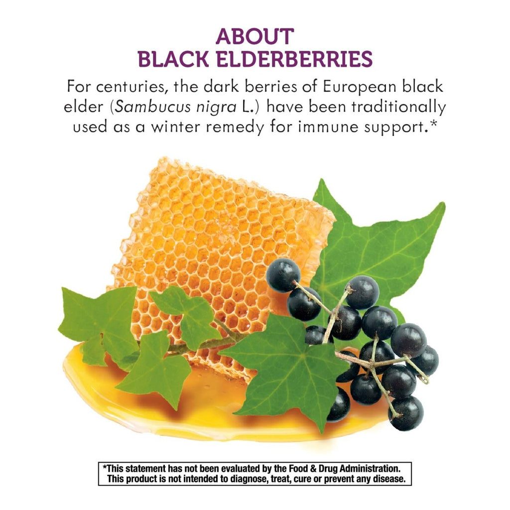 Nature's Way Sambucus HoneyBerry Cough Syrup with Black Elderberry Extract & Organic Honey, Immune Support*, 4 Fl. Oz