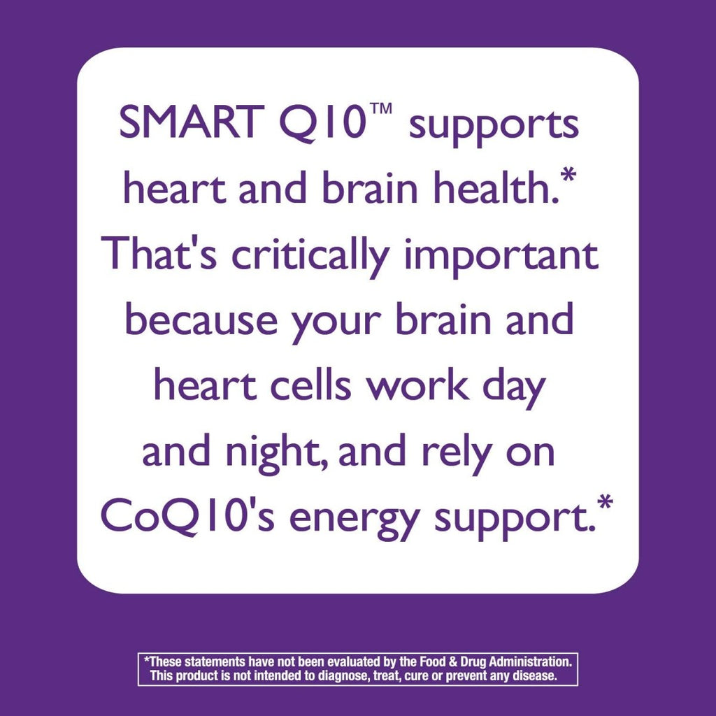 Nature's Way SMART Q10 CoQ10 Chewables - Empowering Heart and Brain Health with a Burst of Orange Flavor