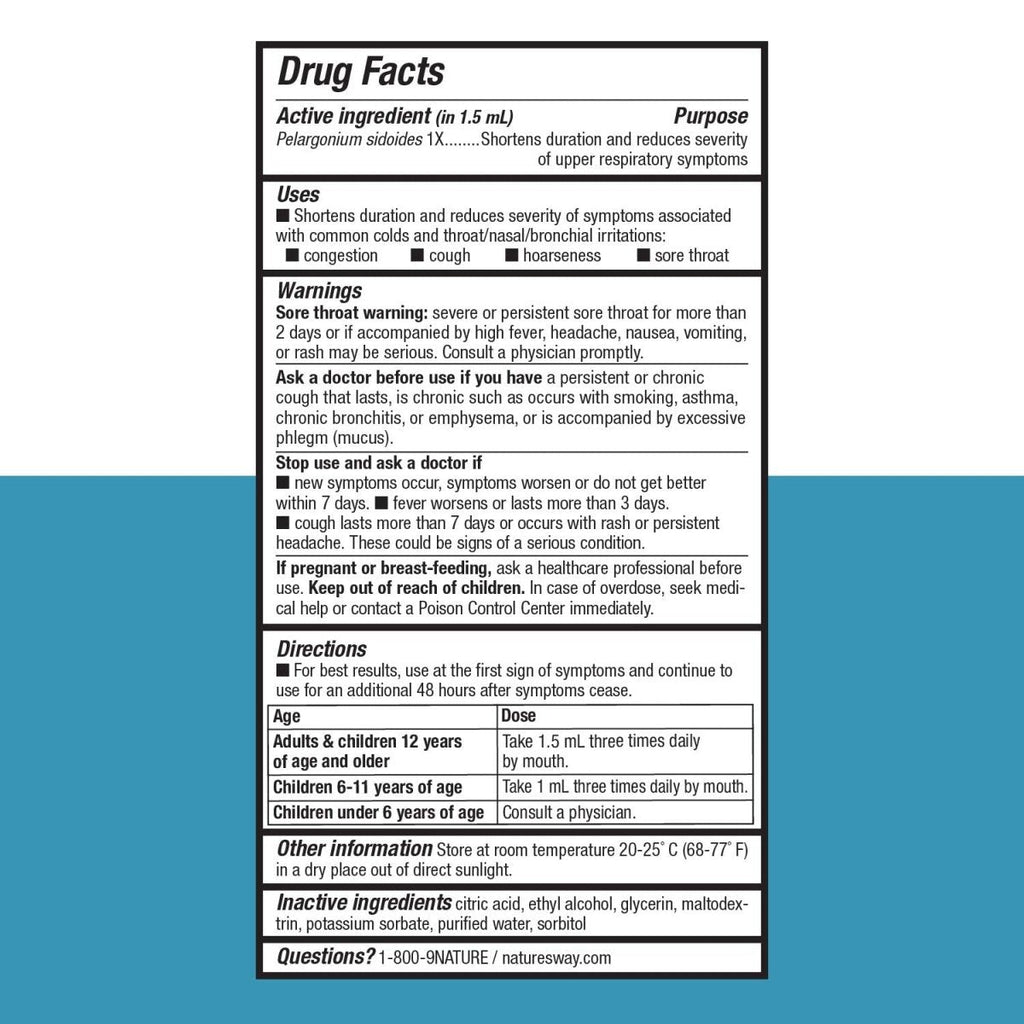 Nature's Way Umcka ColdCare Original Alcohol Free Drops, 2 fl oz