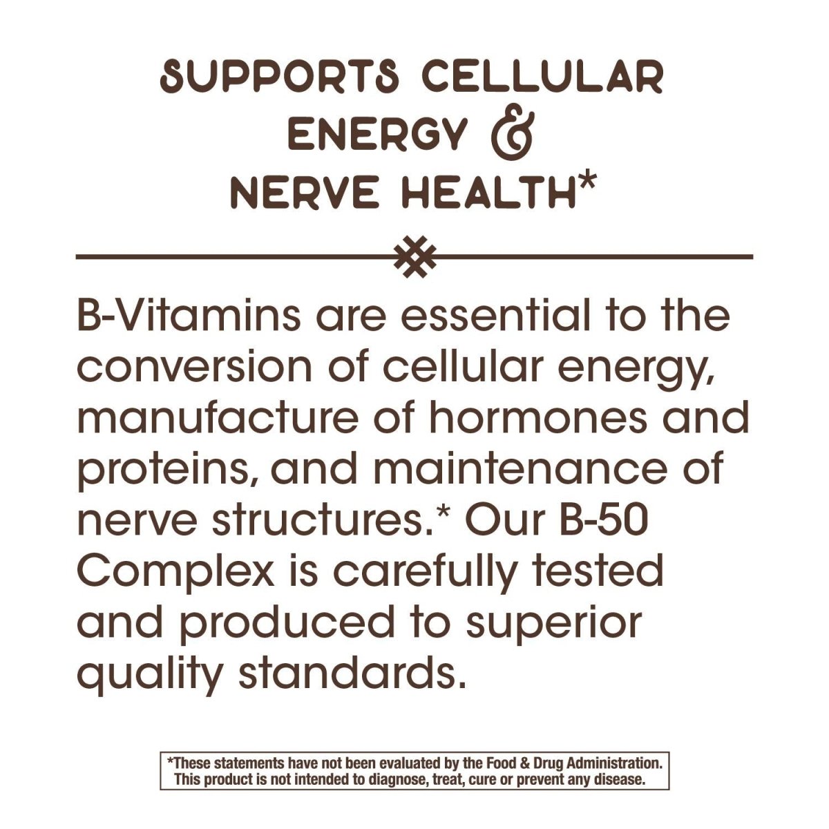 Nature's Way Vitamin B-50 Complex Capsules - Comprehensive B-Vitamin Support