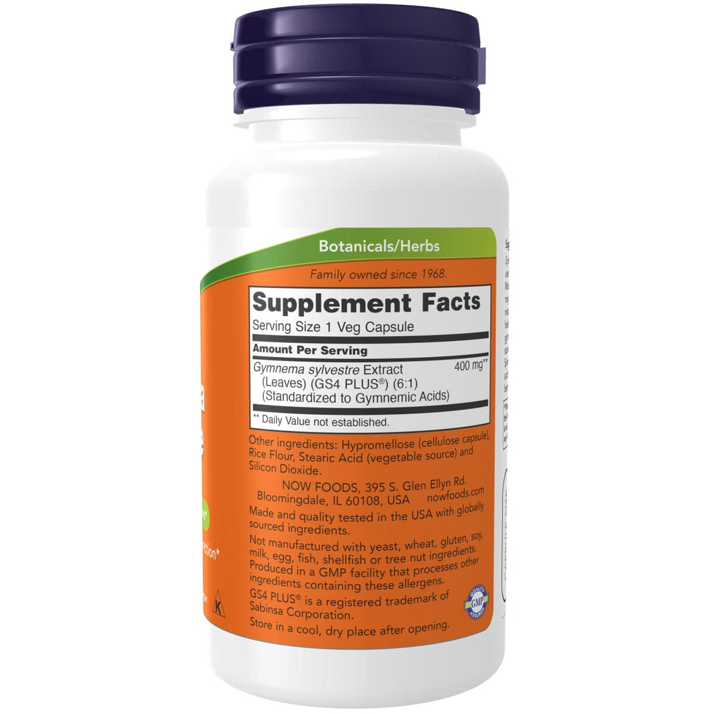 Now Foods Gymnema Sylvestre 400 mg 90 Vcaps - 4707