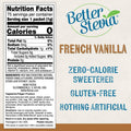 Now Foods BetterStevia French Vanilla 75 Packets Per Box - 6863 - 3 Pack