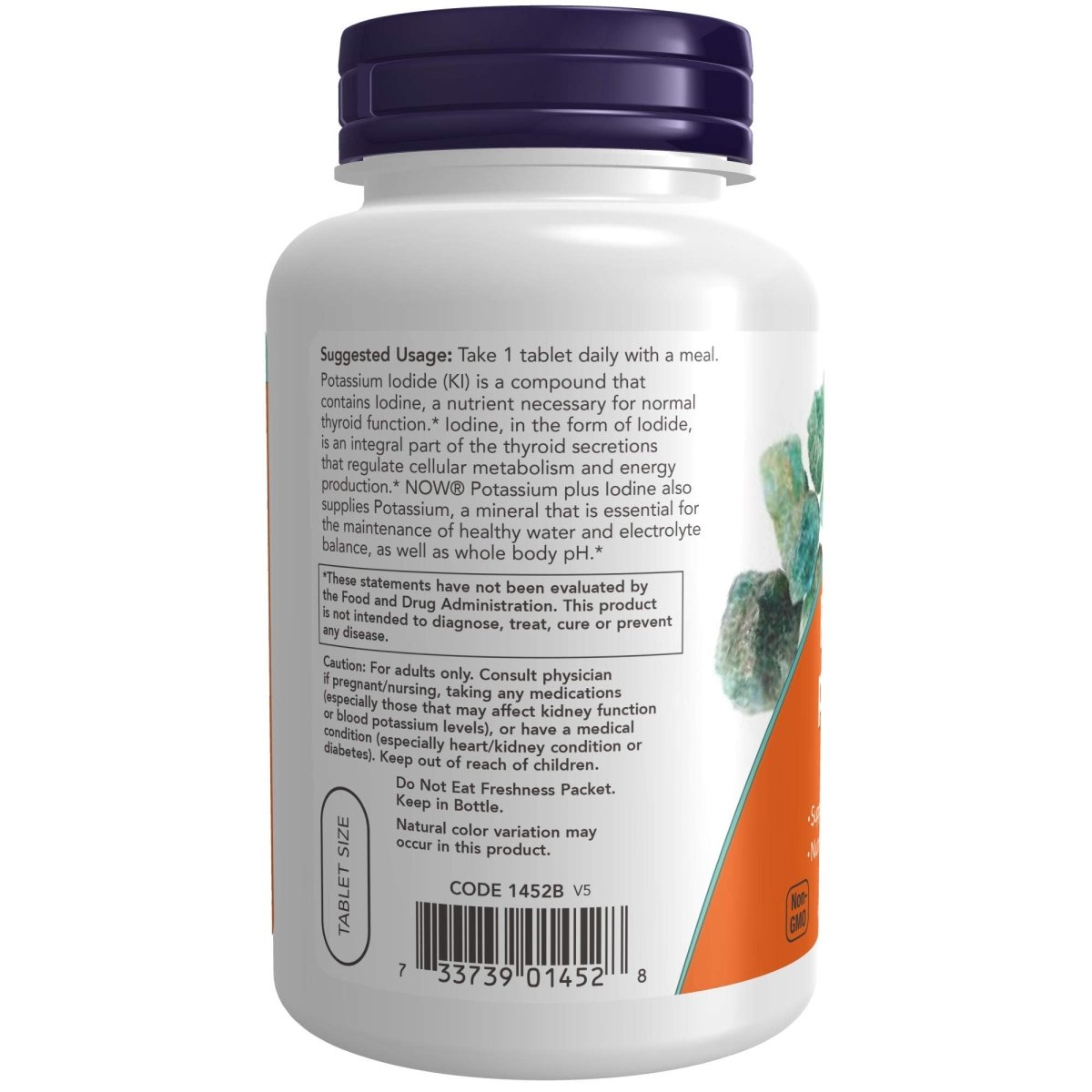 Now Foods Potassium plus Iodine 180 Tablets - 1452 - 32 ON WALMART