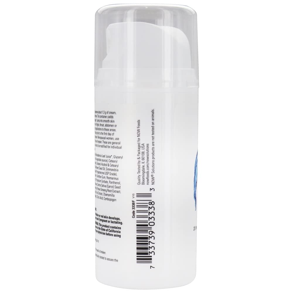 Now Solutions Natural Progesterone Balancing Skin Cream Unscented 3oz - 3338