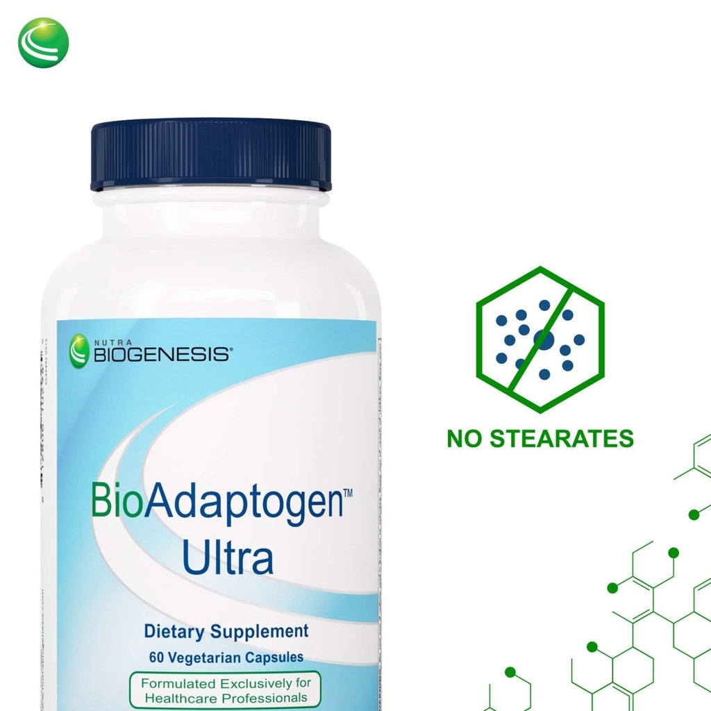 Nutra BioGenesis - BioAdaptogen Ultra - Ashwagandha, Rhodiola and Korean Ginseng to Help Support Stress Response and Neurotransmitter Health - 60 Capsules