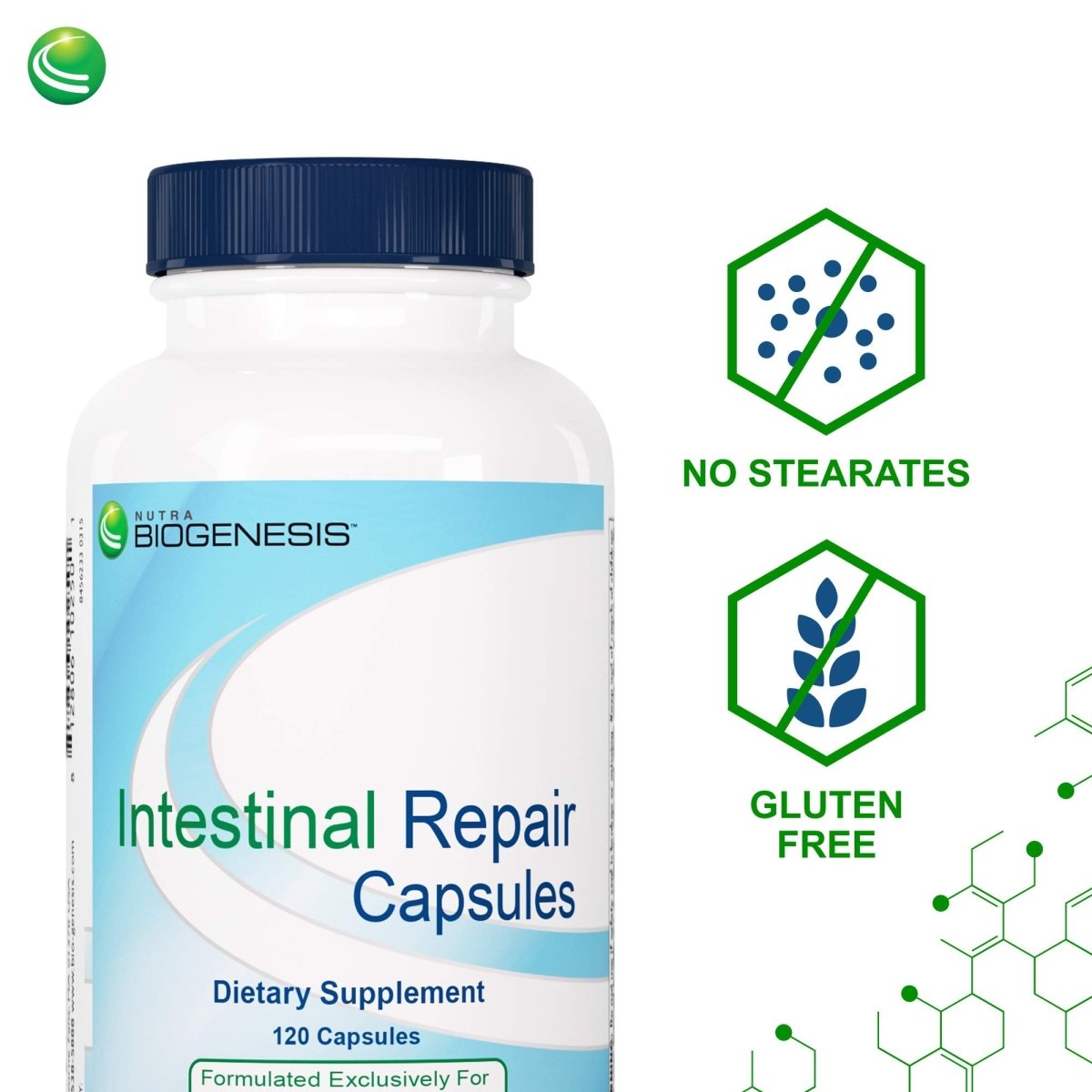 Nutra BioGenesis Intestinal Repair 120 Capsules  PN 10250