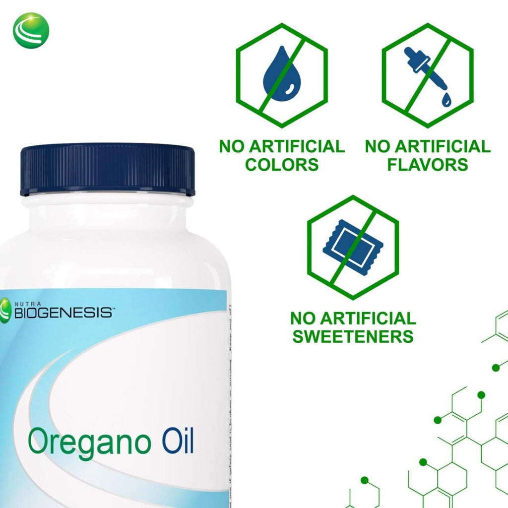 Nutra BioGenesis - Oregano Oil - Breathing and Digestive Support - 120 Capsules  10262