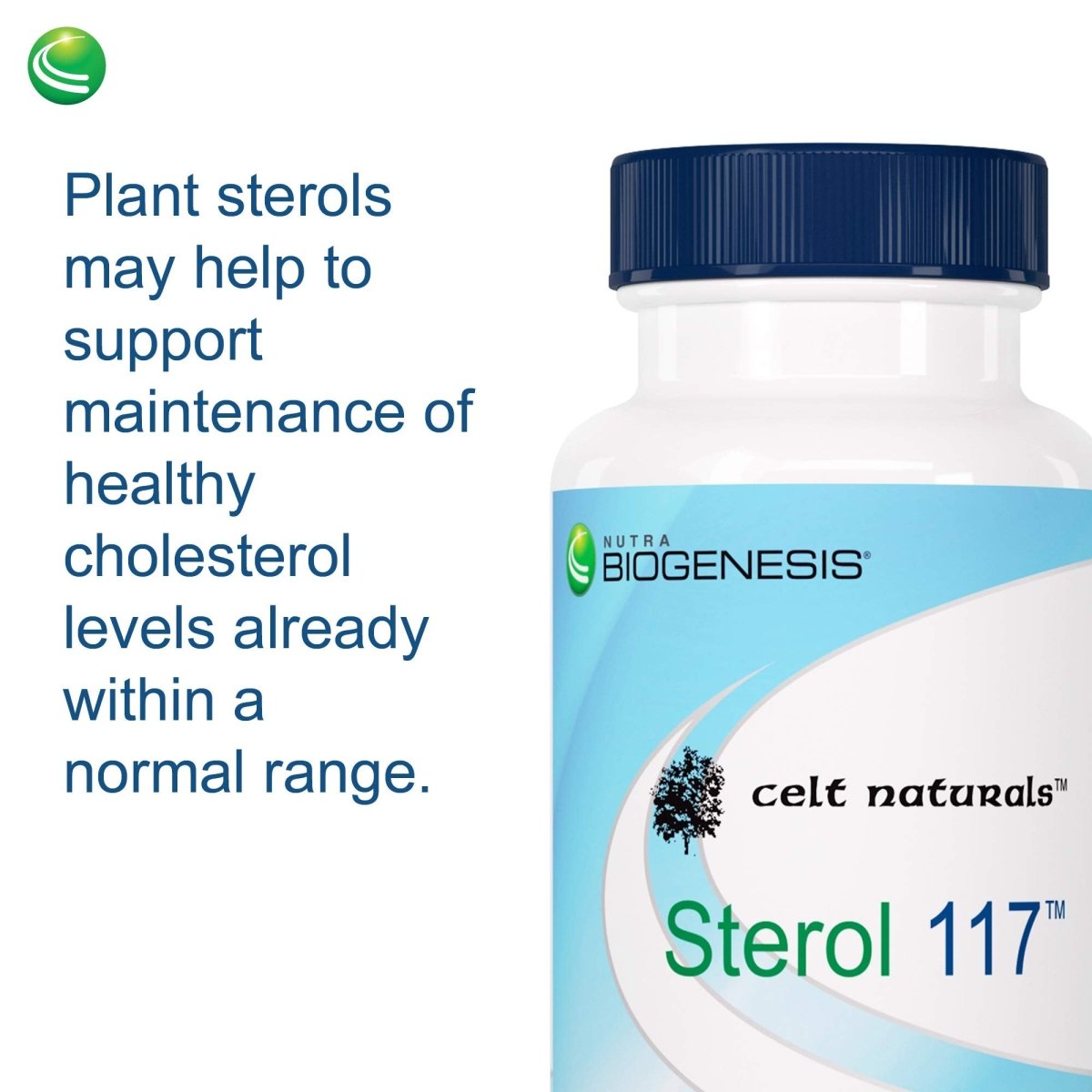 Nutra BioGenesis - Sterol 117 - Plant Sterols and Pine Bark Extract to Help Support Immunity, Urinary Tract Health and Cholesterol Already Within Normal Range - 30 Capsules