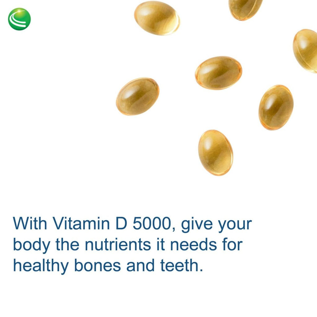 Nutra BioGenesis - Vitamin D 5000 - Vitamin D3 5000 IU to Help Support Calcium Absorption and Immune Function - 90 Softgels