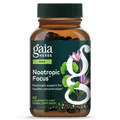 Gaia Herbs Nootropic Focus - Brain & Cognitive Support Supplement to Help Maintain Healthy Concentration* - with Saffron, Lemon Balm & Spearmint - 20 Liquid Phyto-Capsules (Up to 10-Day Supply)