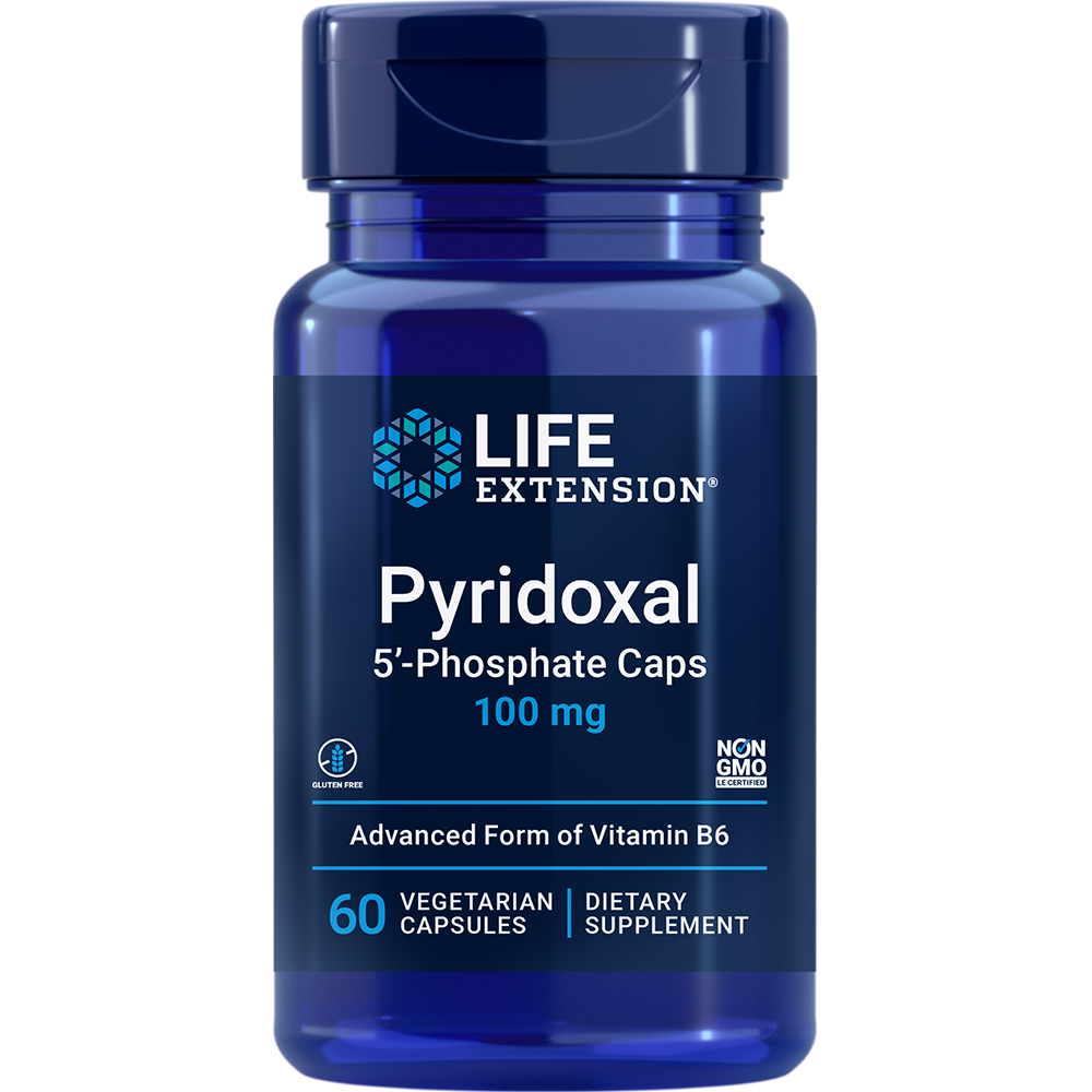 Life Extension Pyridoxal 5'-Phosphate 100 mg 60 Vcaps