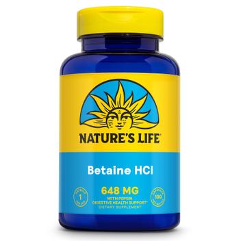 Nature's Life Betaine HCL 100 Tablets   00117
