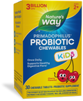 Nature's Way Primadophilus Kids Probiotic Cherry Flavor 30 Chewable Tablets - 4 Pack