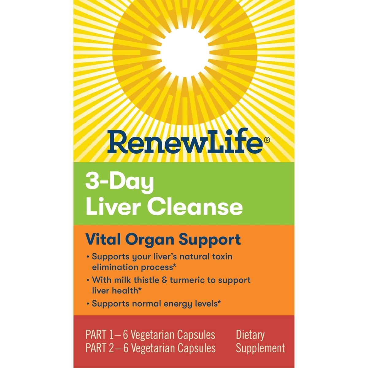 Renew Life Cleanse, Adult, 3-Day Liver Cleanse, Dietary Supplement, 2-Part; (Pack May Vary) (Package May Vary)