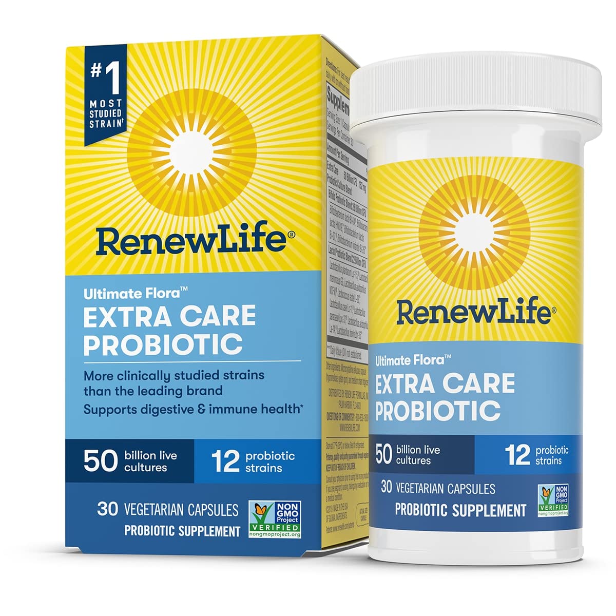 RENEW LIFE Ultimate Flora Extra Care Probiotic 50 Billion, 30 CT