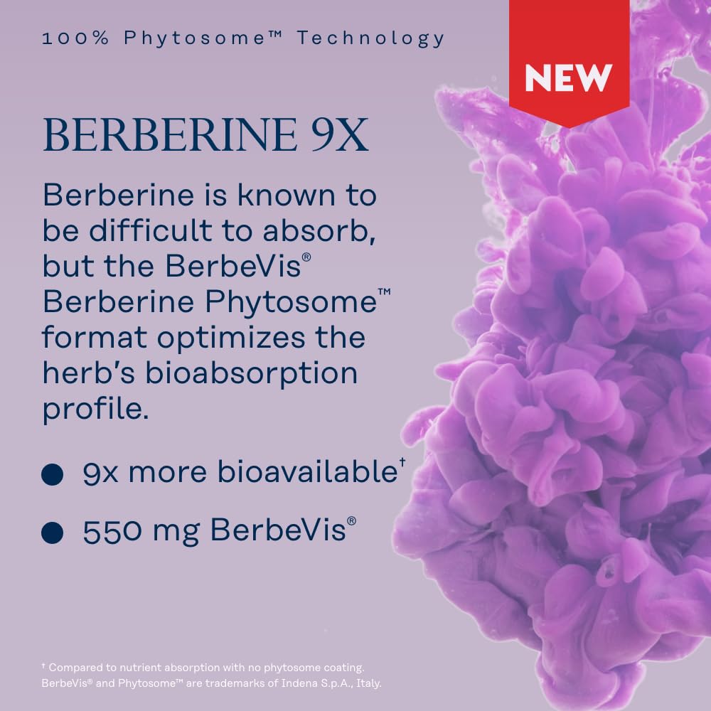 SOLARAY Berberine Phytosome - 30 Servings, 30 VegCaps  77327