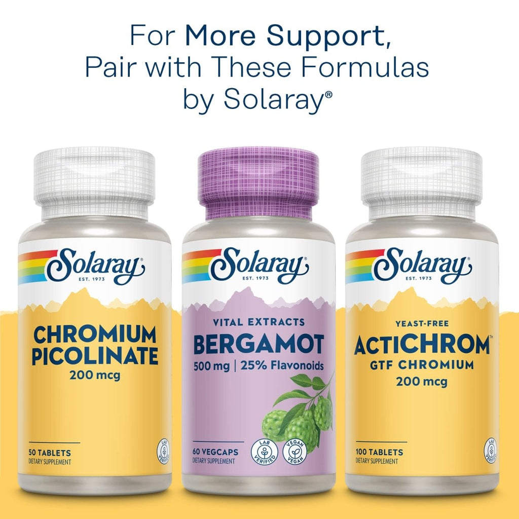 SOLARAY Fenugreek Seed 1240 mg, Healthy Digestion Support and More, Vegan and Lab Verified for Quality, 50 Servings, 100 VegCaps
