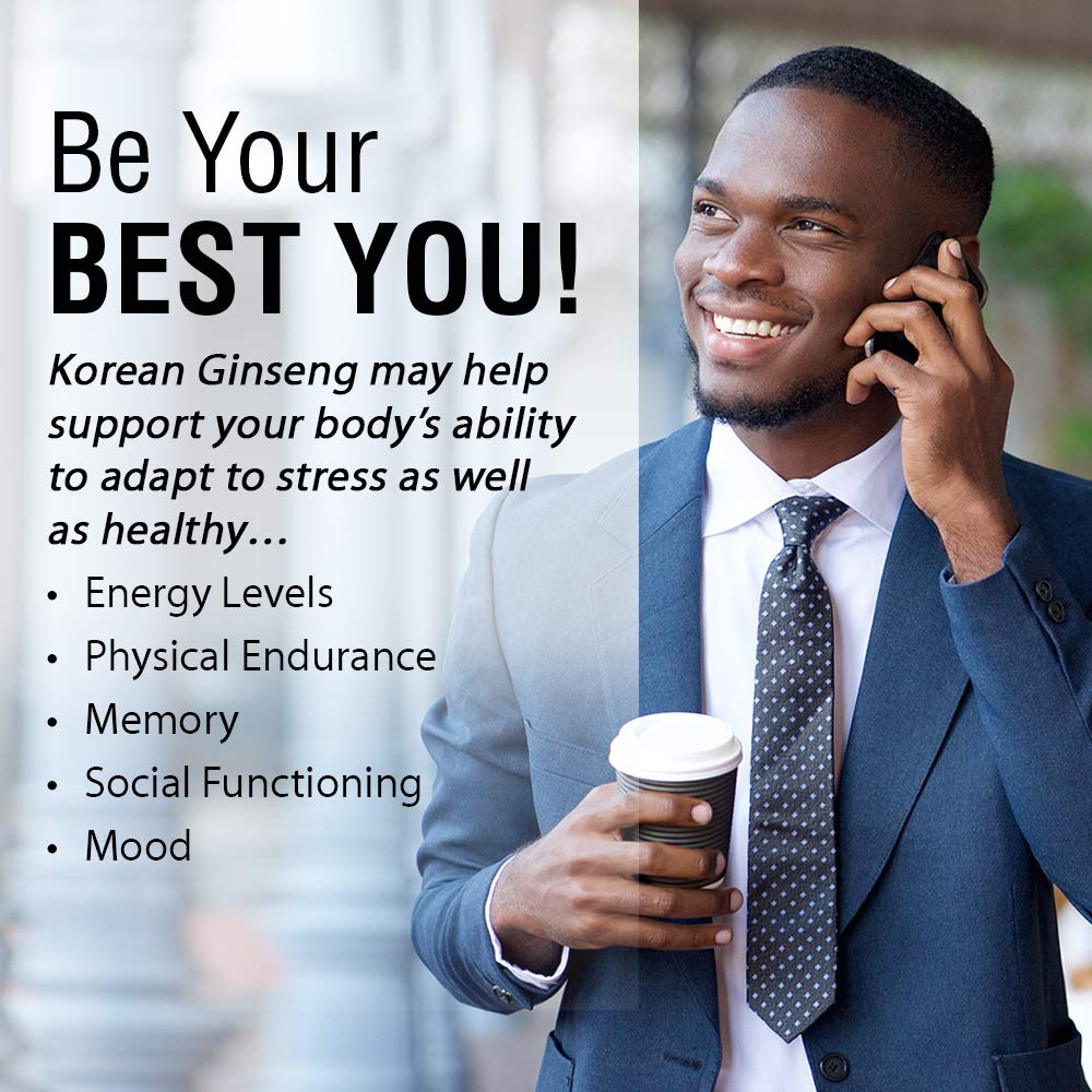 SOLARAY Korean Ginseng 550 mg | Healthy Stress, Energy & Physical Endurance Support | 50 VegCaps