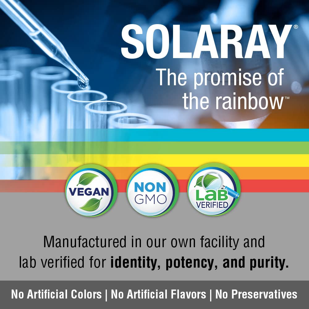 SOLARAY L-Glutamine 500mg - 50 VegCaps | Muscle Recovery & Immune Support