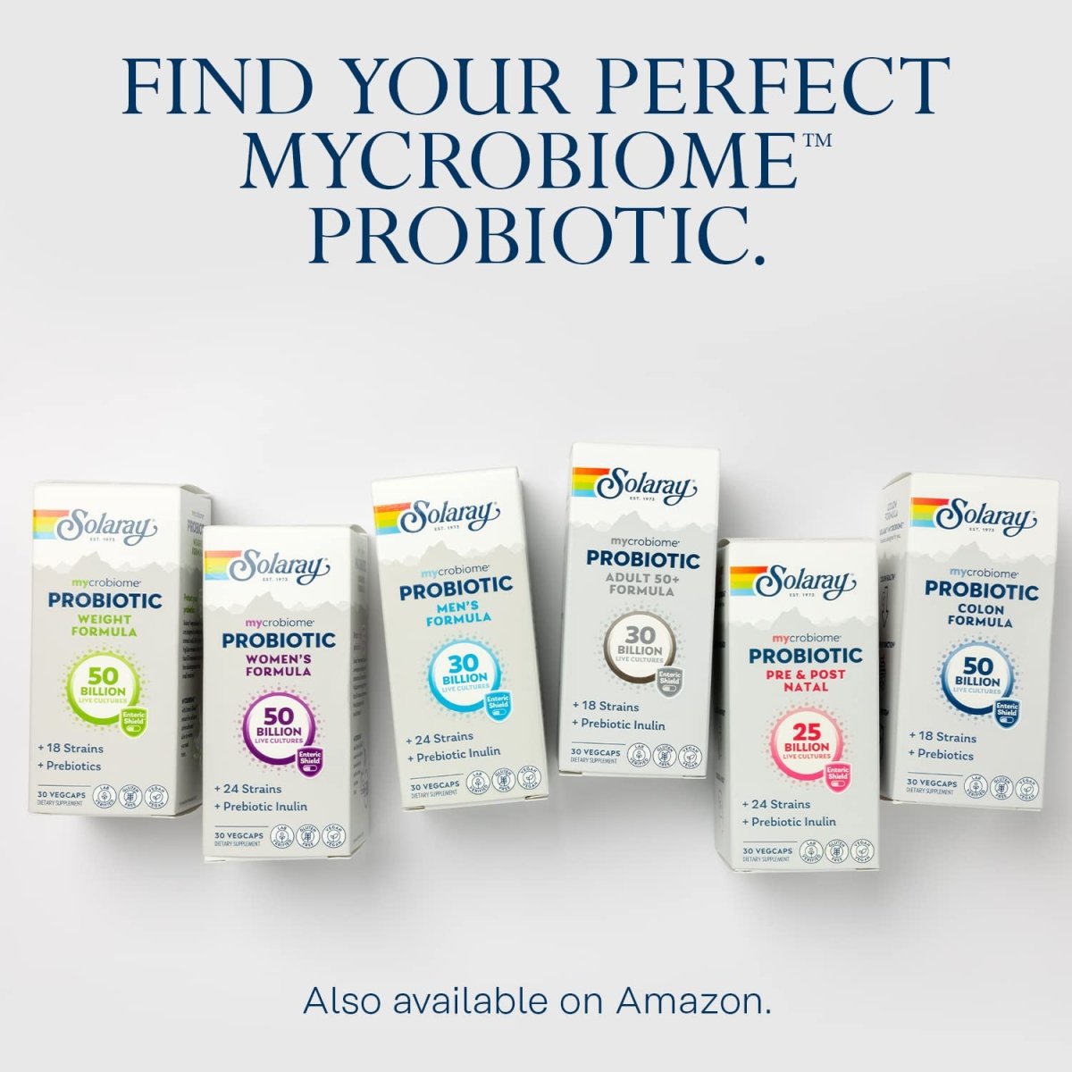 SOLARAY Mycrobiome Probiotic Pre and Post Natal Formula, Prenatal Probiotics for Women, Pregnancy Wellness, Lactation, Stress, Mood, and Digestive Support, 25 Billion CFU, 30 Servings, 30 VegCaps